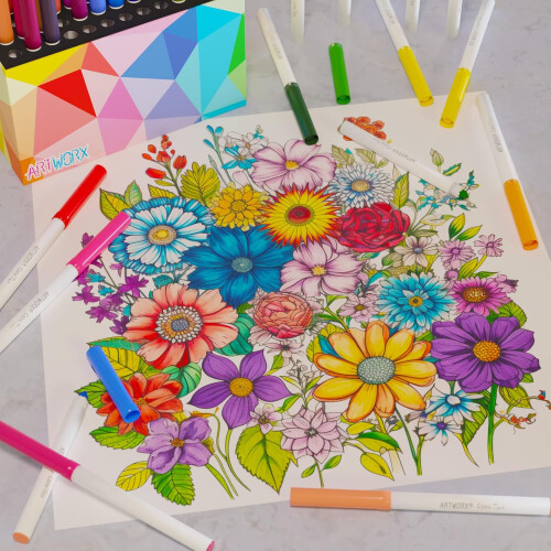 Artworx 72 Felt Tip Pens For Children 1