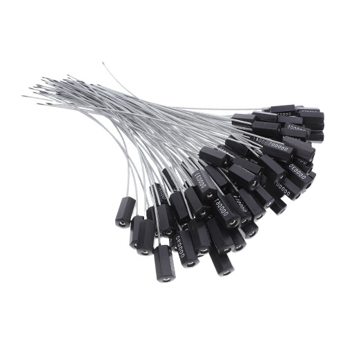 Pull Tie Säkerhetskabel 100Pcs Numrerade Ståltrådsband