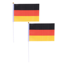 50Pcs Hand Held Small Germany Flag On Stick For Party Decoration