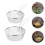 2St Friteringskorgar Kök Rostfritt (Silver) 8