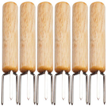 6Pcs Majsstångar Kök Återanvändbara Bbq Gafflar Camping