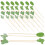 100Pcs Cactus Topper Bamskivor För Snacks Dessert 1