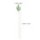 100Pcs Cactus Topper Bamskivor För Snacks Dessert 3