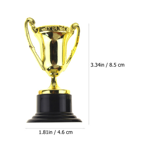 20Pcs Mini Plastikguldskålar Troféer För , - Och Lärmaterial 1