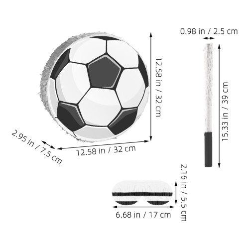 Fotbollsparty Set Käpp Och Ögonbindel För Barn 2