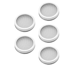 5Pcs Rostfritt Siktinsatser Med Spiralfäste För Mason
