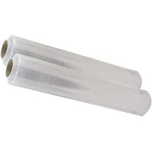 Strong Pallet Stretch Wrap Black And Clear Cling Film 400mm x 250m For Parcel Packing 2 Rolls Clear