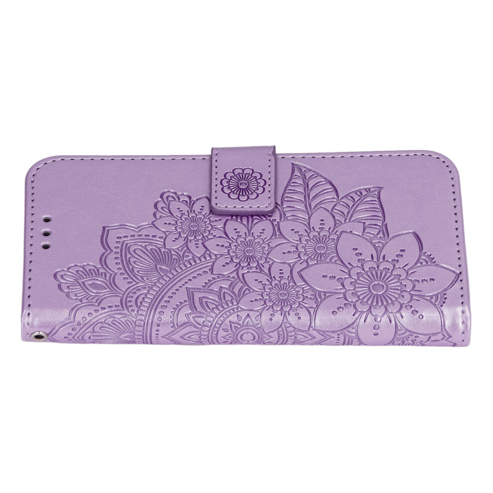 Stylish Phone Case For Iphone 13 Card & Cash Holder Purple 8701357296239