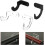 2 Piece Acrylic Bat Holder Wall Mount Display For Bats Horizontal Design Black 5