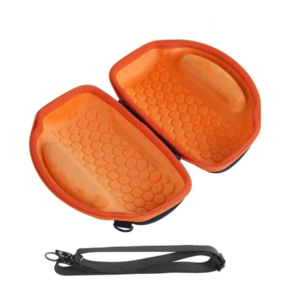 Storage Bag For Jbl Charge 5 Hard Eva Anti-Pressure Anti-Shock Single Shoulder Audio Organizer Lined Orange 9084446722871