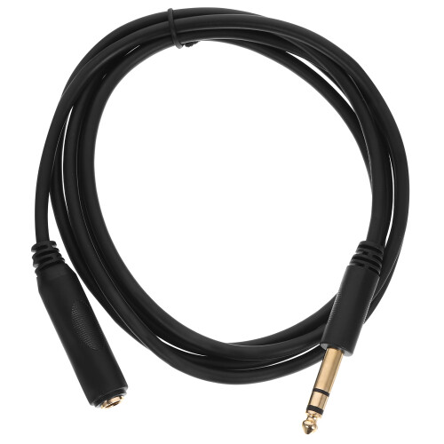 1Cord 6,35mm Extension Audio - 1/4 PVC Noir Robuste 2