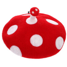 Mushroom Hoed Fashion Cosplay Prop Wollen