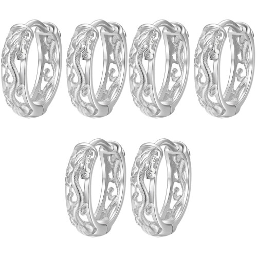 3 Pairs Hoop Oorbellen Retro Design 2