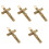 5 Pièces Pendentif Croix Porte-Clés Rétro 3