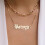 Lettre Pour Bébé , Pendentif Mode, Double Couche 7
