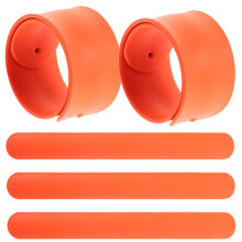 5 Pièces Bracelets Claquants Couleur Unie Pour Enfants