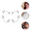 2 Pezzi Clip Brillantini Non Forate 4