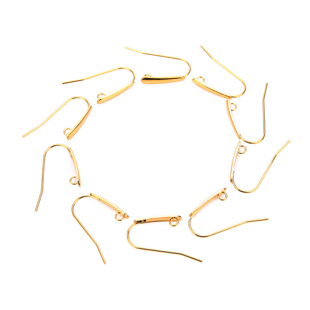 20 Sztuk Haki Do KolczykóW Stali Nierdzewnej, ZłOte-image