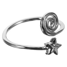 Swirl Wire Toe Ring Gwiazda Kobiety Pierścionek