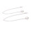 2 Pezzi Metallo Punk Hip Hop 40Cm 45Cm 1