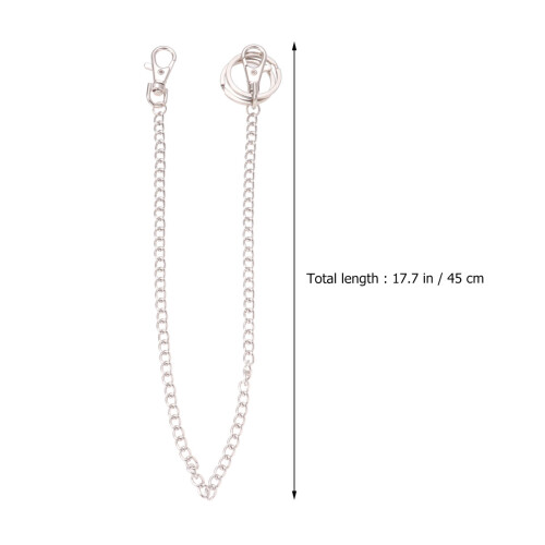 2 Pezzi Metallo Punk Hip Hop 40Cm 45Cm 1