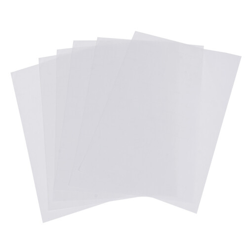 5Pcs Papel De Transferência Térmica A4 Para Tecidos Claros