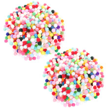 2000 Unidades 8 Mm Bola De Pelúcia Elástica Para Chapéu E Cachecol
