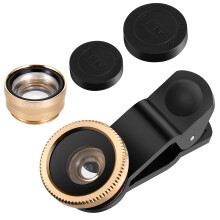 Universal 3-I-1 Kameraobjektiv Supervidvinkel, Makro, Fisheye För
