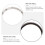2 Pcs De Relógio Bezel Metal Compatível 10