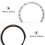 2 Pcs De Relógio Bezel Metal Compatível 8