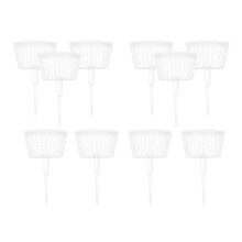 10Pcs Plastgödselnät Lock För Bonsai Orchid Trädgård
