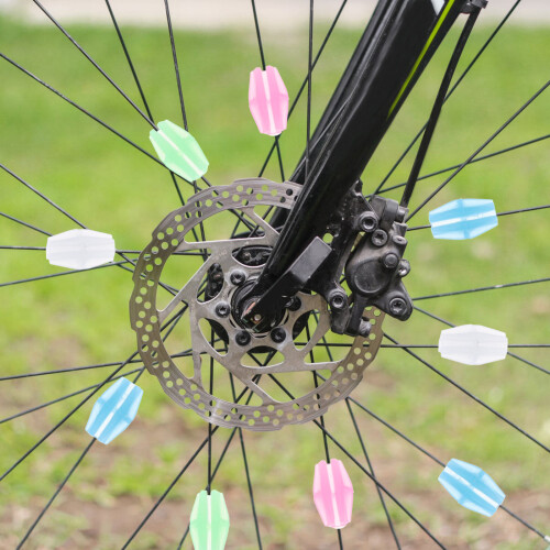 36Pcs Cykelhjul Ljusavgerande Fästeslutsperlor 2