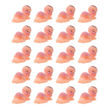 20St Miniatyr Sovande Baby Shower Pyssel Pink