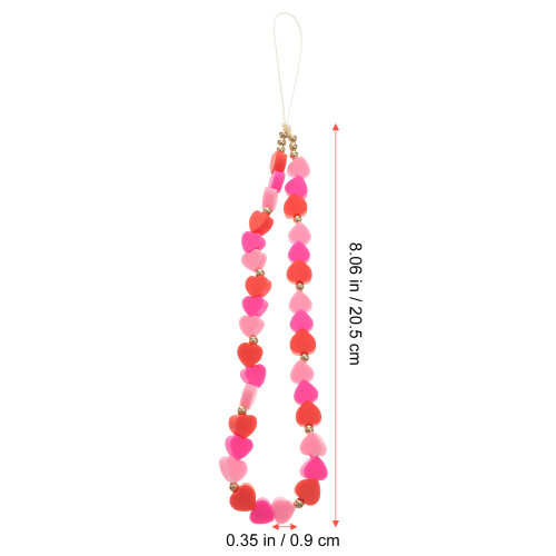 2pcs polymer beads phone lanyards decorative charms 2