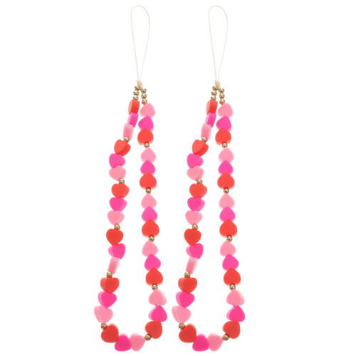 2pcs polymer beads phone lanyards decorative charms 1