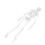 Human Skeletonmodell Medicinsk Med Avtagbara Delar 45 Cm 1