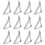 12Pcs Tablecloth Clips Kraftiga Rostfria Tablettäcke Fästen 1