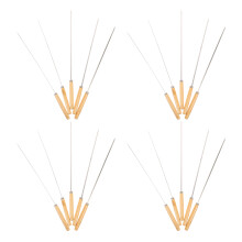 20Pcs Rostfritt Spett Praktiska Grillpinnar Festgrill Spett