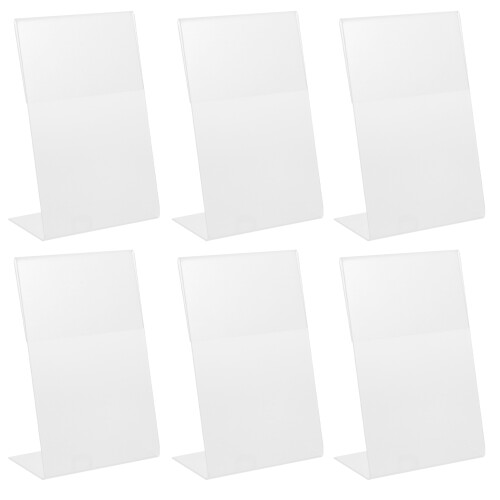 6Pcs Akryl Visningsställ Transparent A6 För Meny