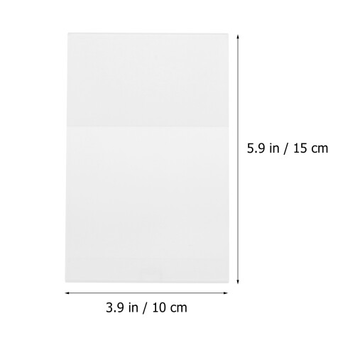 6Pcs Akryl Visningsställ Transparent A6 För Meny 1