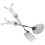 2Pièces Couverts Enfants Acier Fourchette Argent 10