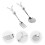 2Pièces Couverts Enfants Acier Fourchette Argent 3