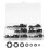 340Stk Sicherungsringe Innenzahn Schnellclips Set 5