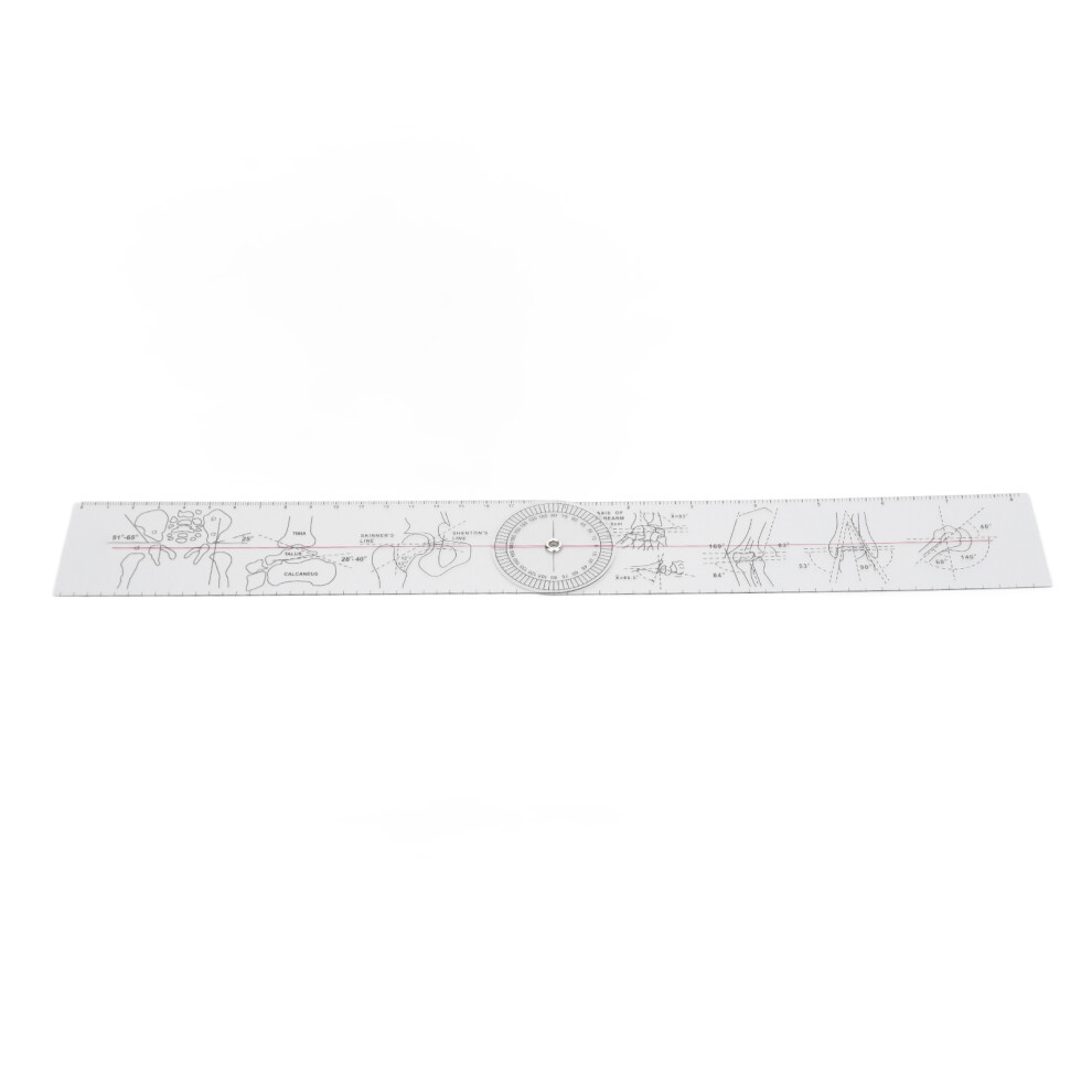 PVC Goniometer Angle Ruler 360 Joint Motion Range for Physical Therapy