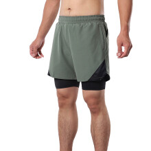 2-en-1 shorts de running para hombre 217-270 g UE S-XXL negro