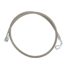 Edelstahl-Turbo-Ölzufuhrleitung 4AN 90 Schlauch mit Geflecht, 150 cm