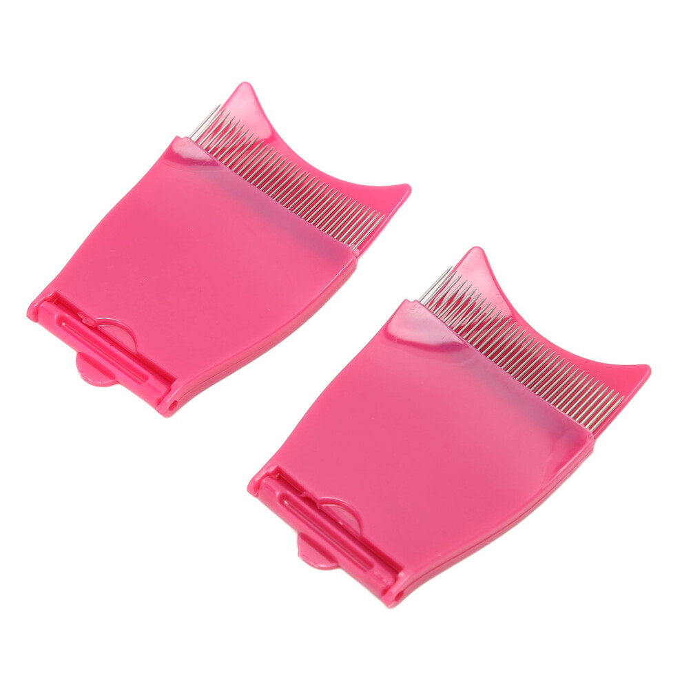 Compact Eyelash Grooming Tool 2 Pcs Folding Eyelash Comb Separator for Travel