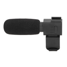Wide Range Stereo Interview Microphone for Camera, ABS & Metal