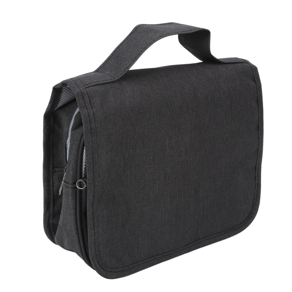Large Capacity Hanging Toiletry Bag, Waterproof, 21x22cm Folded