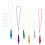 1 Set Metaal Kazoo Met Extra Membraan En Lanyards 4